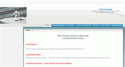 Desktop Screenshot of 1960sbaseball.com